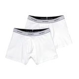 COTTON TRUNKS WHITE / WHITE - Set of Two Pairs of Men's White Boxer Shorts CARHARTT WIP