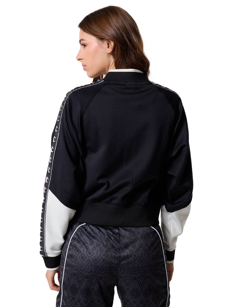 FULL ZIP SWEATSHIRT BLACK - Felpa con Zip Donna Nera 118373 KK001 CHAMPION 