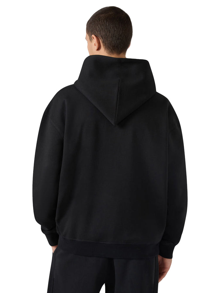 HOODED SWEATSHIRT BLACK - Felpa con Cappuccio Uomo Nera 221304 KK001 CHAMPION 