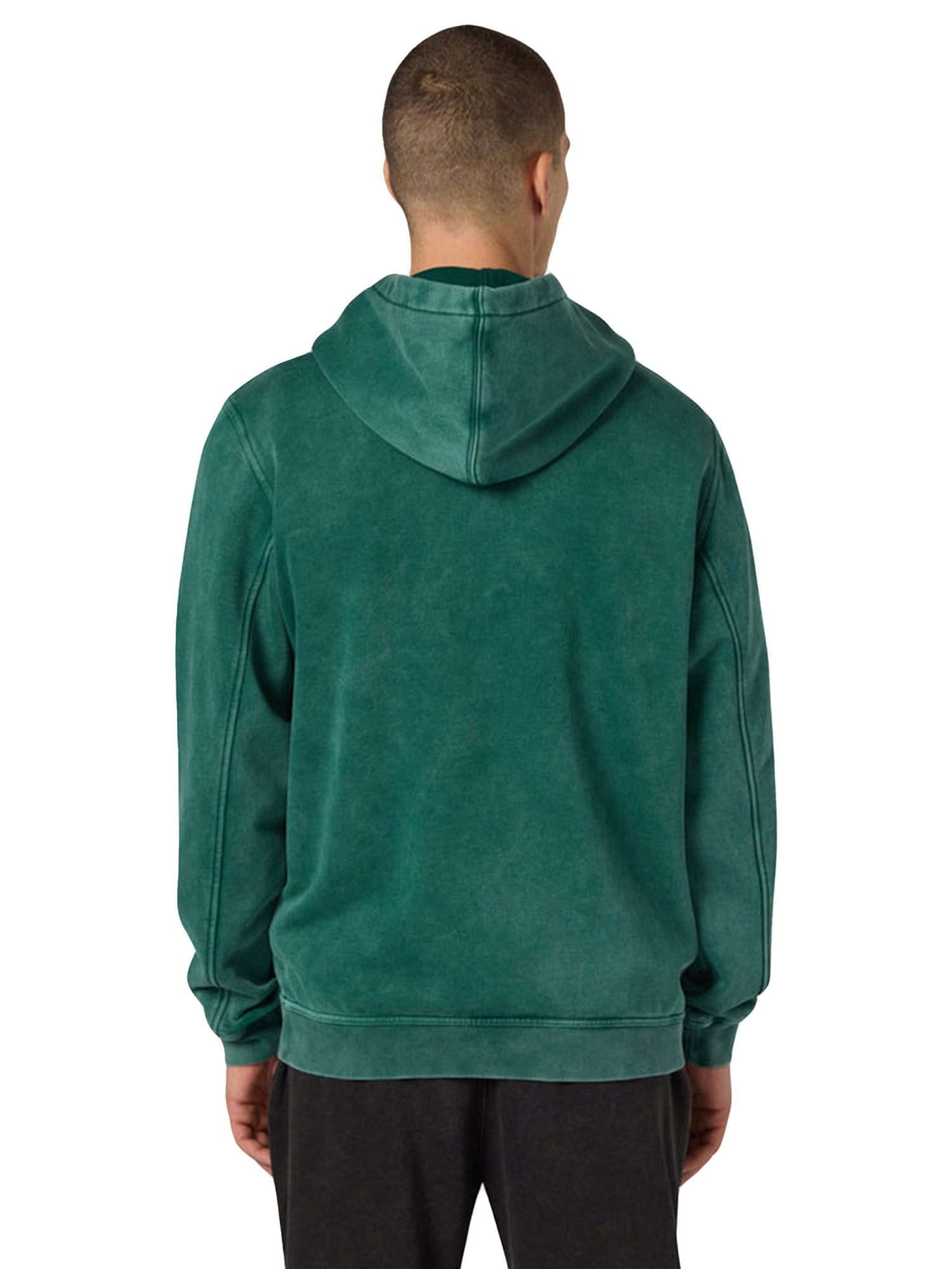 HOODED SWEATSHIRT FADED GREEN - Felpa con Cappuccio Uomo Verde 221571 GS584 CHAMPION 