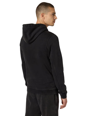 HOODED SWEATSHIRT BLACK - Felpa con Cappuccio Uomo Nera 221571 KK001 CHAMPION 