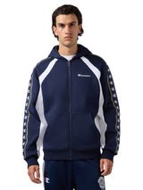 FULL ZIP HOODIE SWEATSHIRT NAVY - Sudadera con Capucha y Cremallera Hombre Azul - Hombre CHAMPION