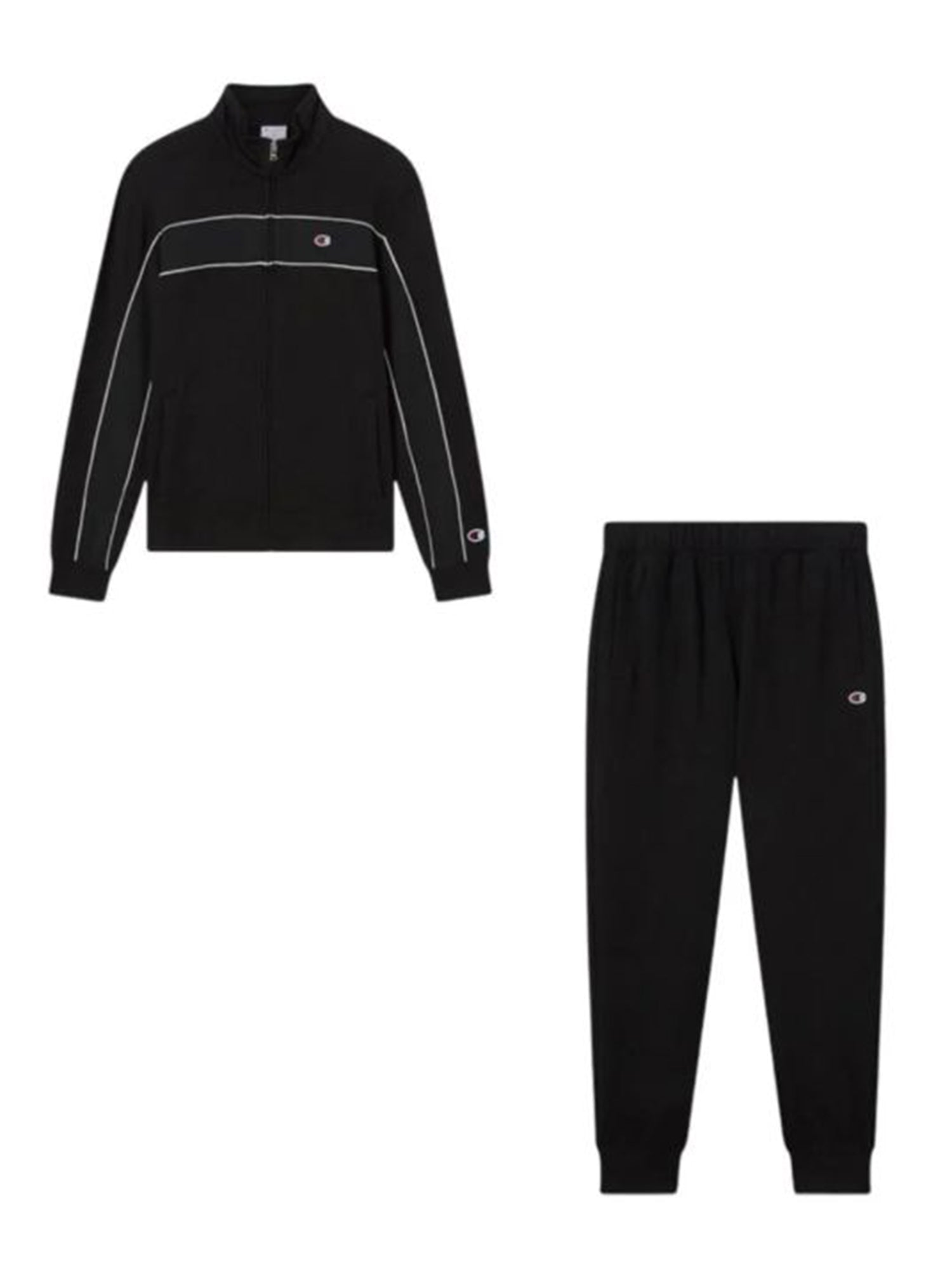FULL ZIP SWEATSHIRT BLACK - Felpa con Zip Uomo Nera 222253 KK001 CHAMPION 