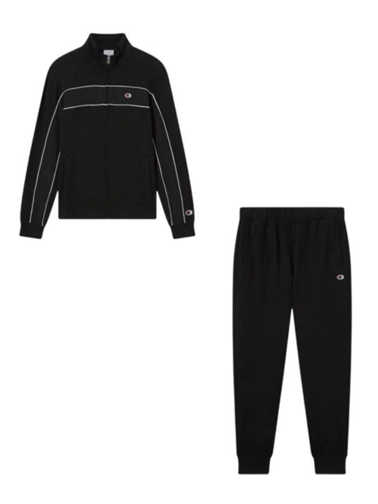 FULL ZIP SWEATSHIRT BLACK - Felpa con Zip Uomo Nera 222253 KK001 CHAMPION 