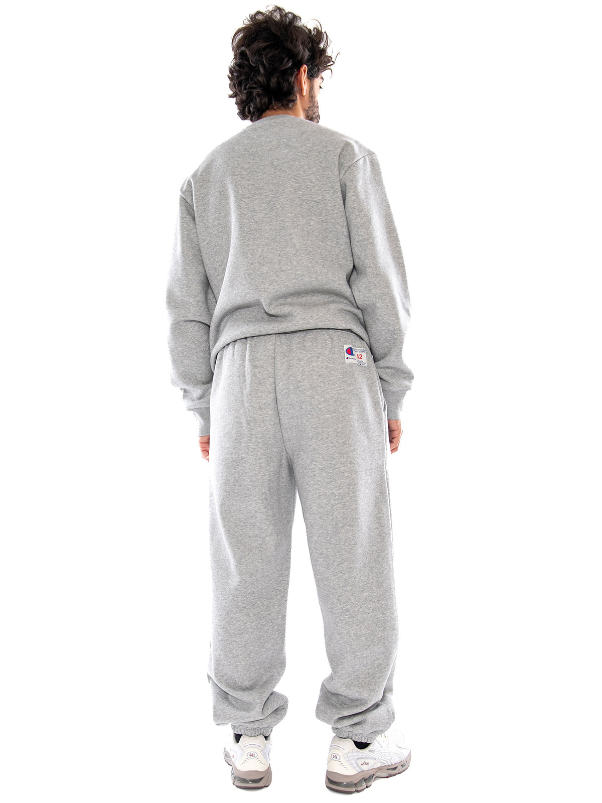 Champion Elastic Cuff Pants OXGM Grey - Pantaloni Sportivi Uomo Grigio Mélange 223496 EM006 CHAMPION 