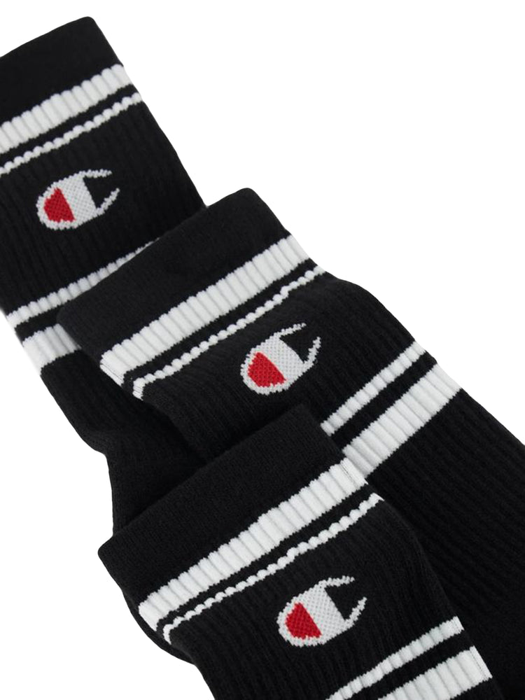 3PK Crew Socks - Set da 3 paia di calzini neri U20081 KK001 CHAMPION 