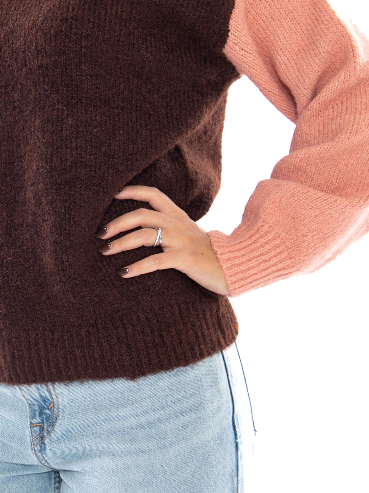 Compania Fantastica Jersey Multicolor Brown - Maglione Donna Multicolore 64C/10475 BRW COMPANIA FANTASTICA 