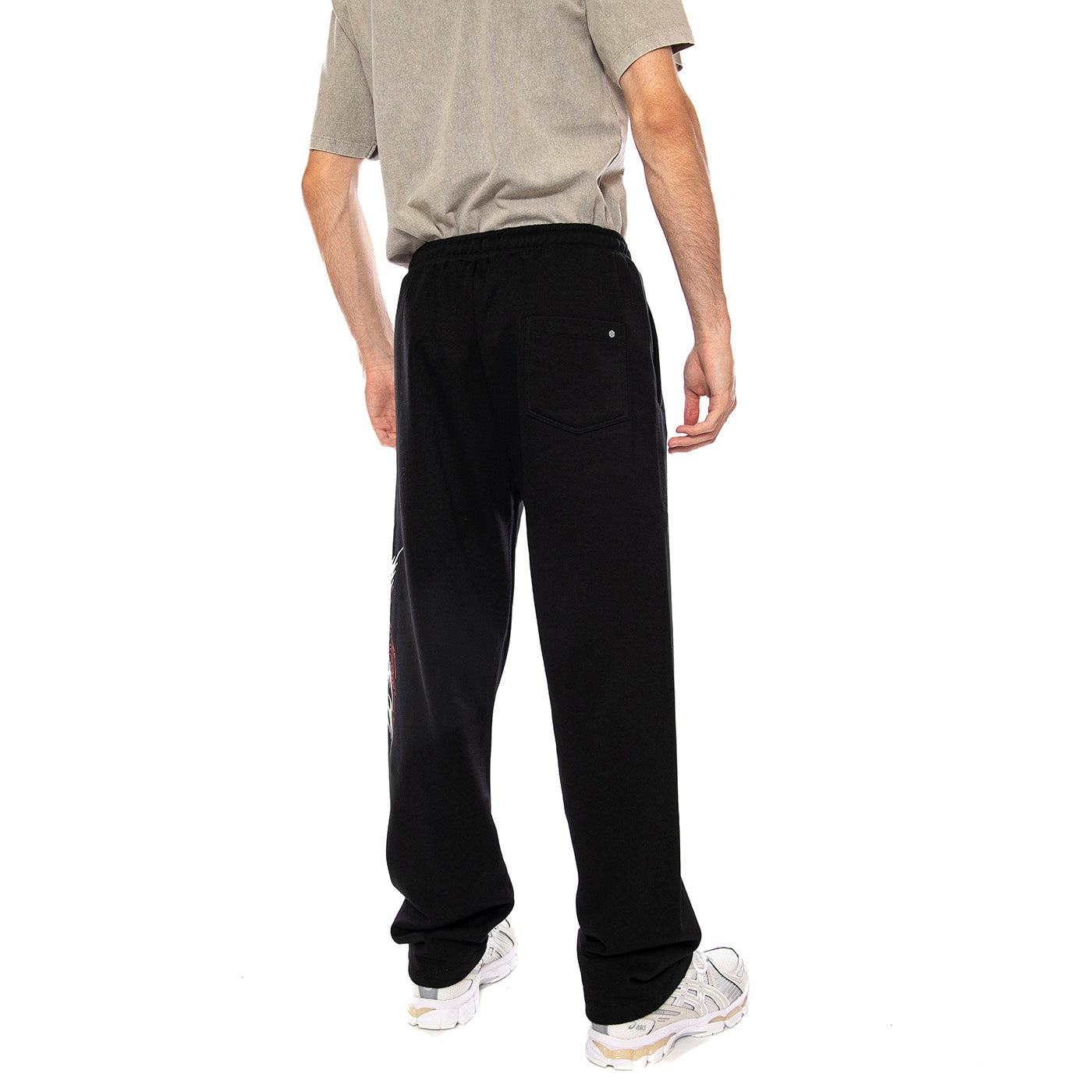 SHARD DOLLY NOIRE BAGGY SWEATPANTS BLACK - Pantaloni Uomo Neri PA1245 P2 DOLLY NOIRE 