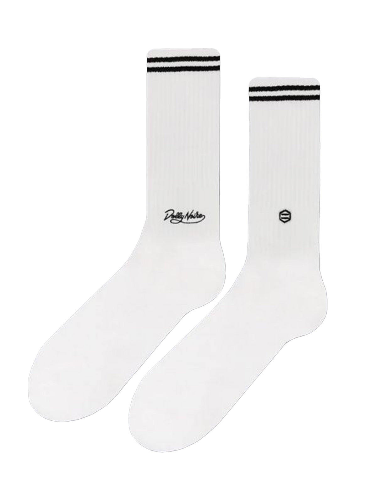 DOLLY NOIRE SOCKS WHITE / BLACK - Calzini Bianchi SK820 KA-02 DOLLY NOIRE 
