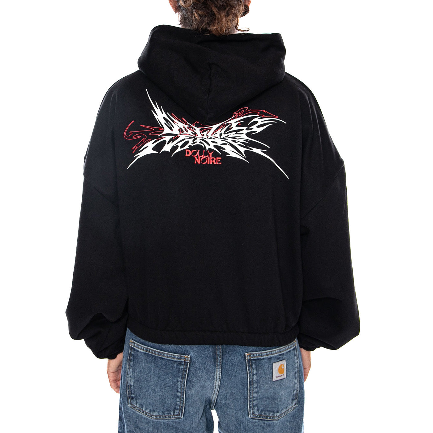 SHARD DOLLY NOIRE BOXY HOODIE BLACK POKÉMON - Felpa con Cappuccio Uomo Nera Collaborazione Pokémon SW1245 S4 DOLLY NOIRE 