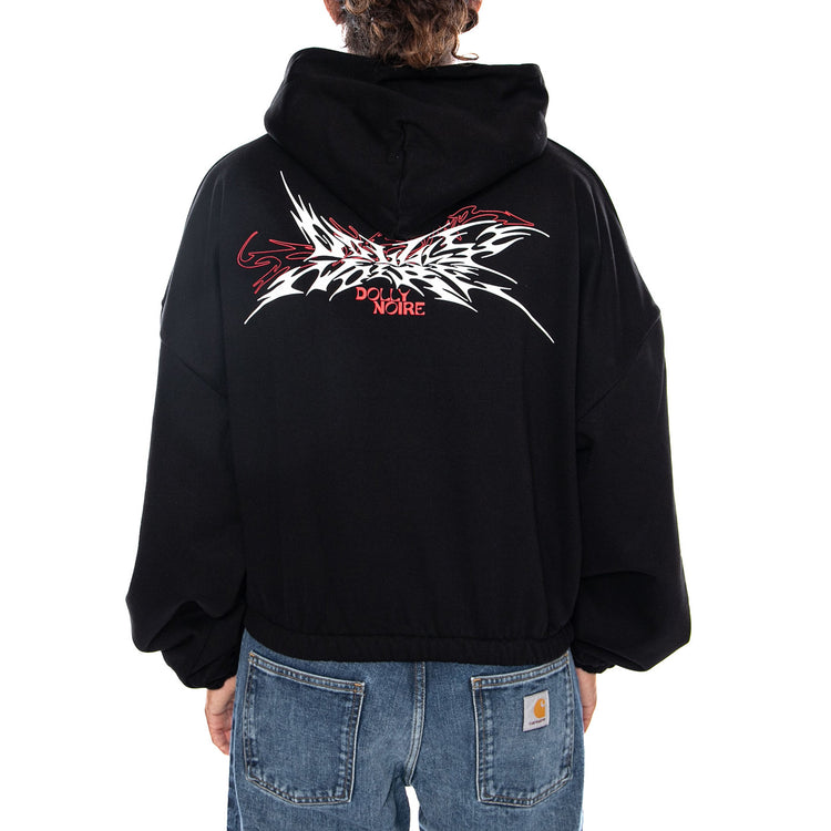 SHARD DOLLY NOIRE BOXY HOODIE BLACK POKÉMON - Felpa con Cappuccio Uomo Nera Collaborazione Pokémon SW1245 S4 DOLLY NOIRE 