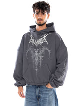 THE GUARDIAN BOXY HOODIE IRON GATE - Grey Men's Hoodie Dolly Noire