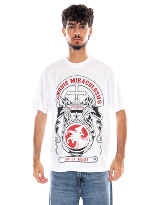 SAN GENNARO TEE WHITE - Maglietta Girocollo Uomo Bianca TS1652 02 DOLLY NOIRE 