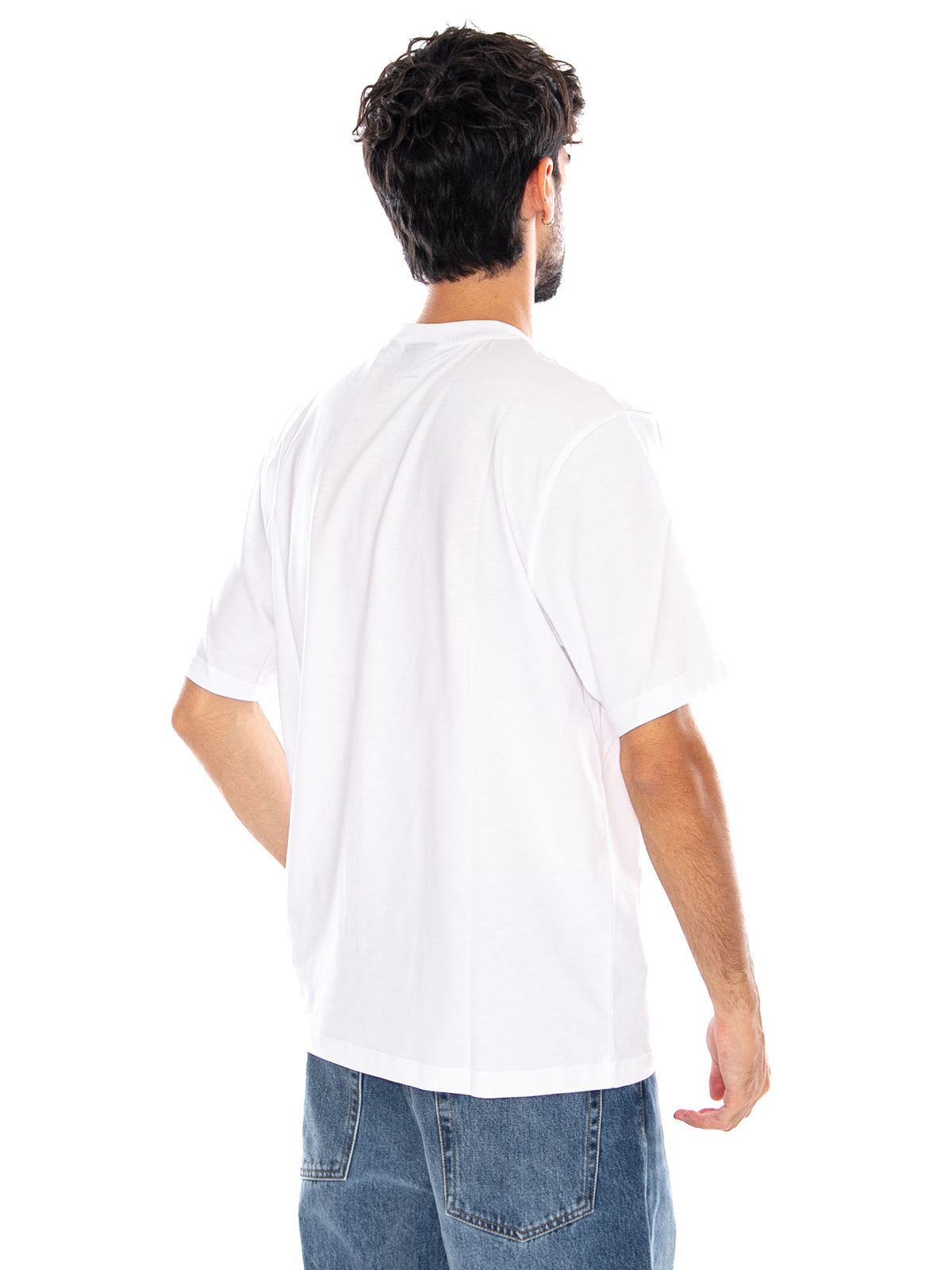 SAN GENNARO TEE WHITE - Maglietta Girocollo Uomo Bianca TS1652 02 DOLLY NOIRE 