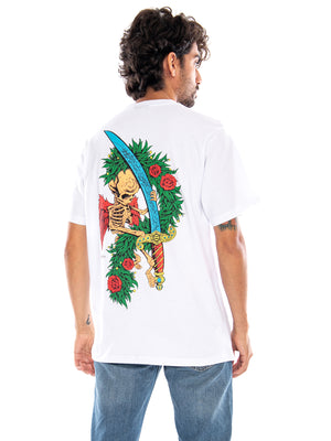 Asso Di Spade Tee White - Maglietta Girocollo Uomo Bianca TS917 TT DOLLY NOIRE 
