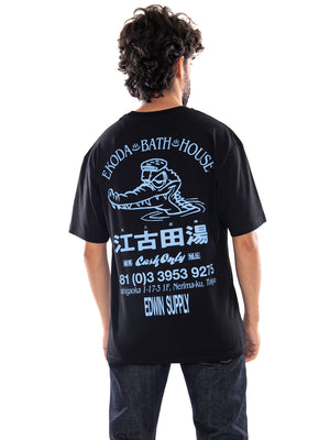 Edwin Ekoda Bath House TS Black - Maglietta Uomo Nera I037318 89,67 EDWIN 