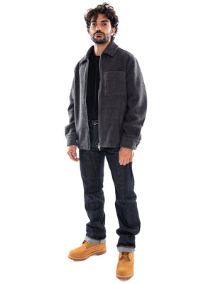 Edwin Snug II Overshirt LS Dark Grey - Overshirt Uomo Grigia I037335 0G.00 EDWIN 