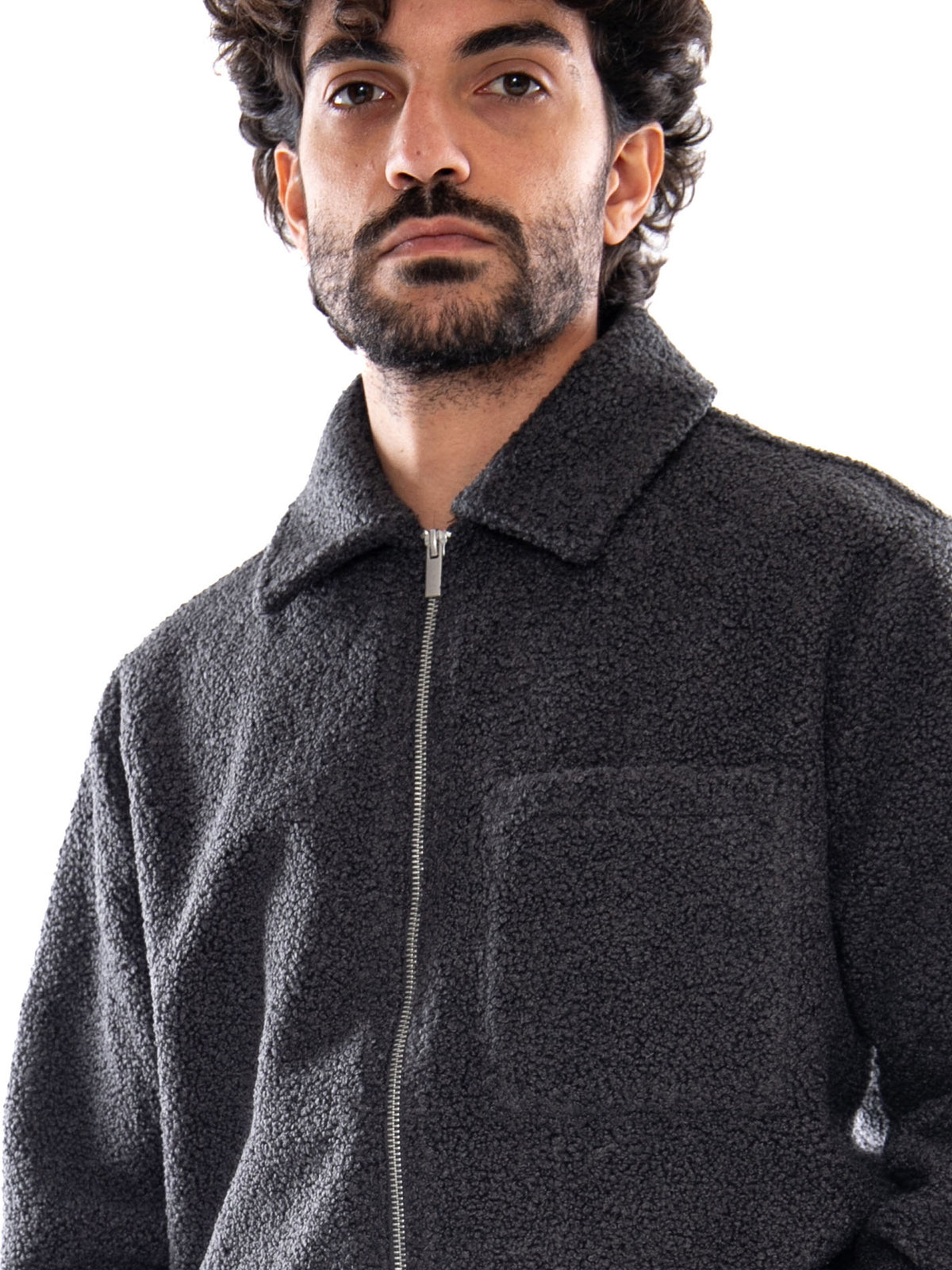 Edwin Snug II Overshirt LS Dark Grey - Overshirt Uomo Grigia I037335 0G.00 EDWIN 