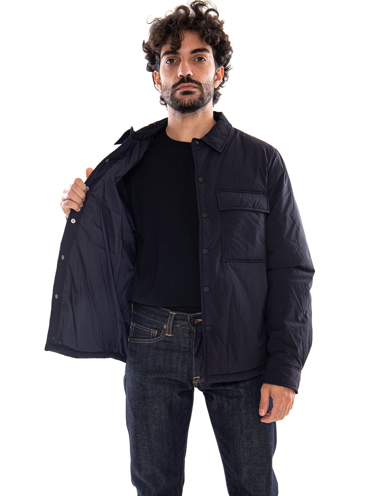 Edwin Nest Padded Overshirt LS Dark Navy - Overshirt Uomo Blu Scuro I037336 1C.00 EDWIN 