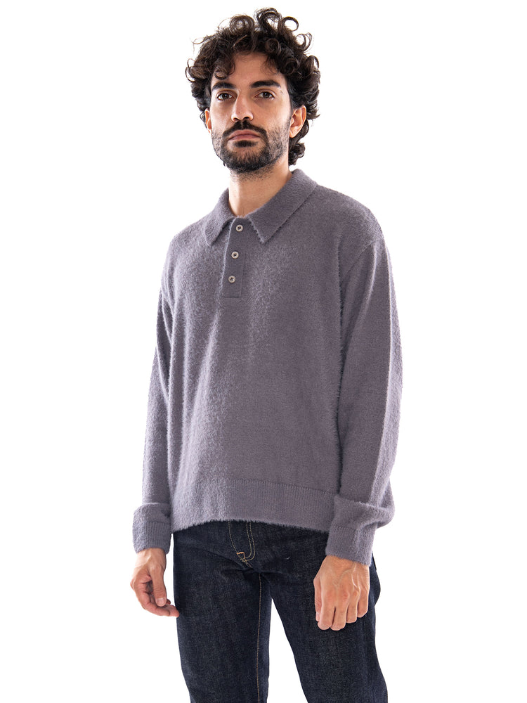 Edwin Dex Polo Sweater Excalibur - Maglione Uomo Grigio I037507 0TC.67 EDWIN 