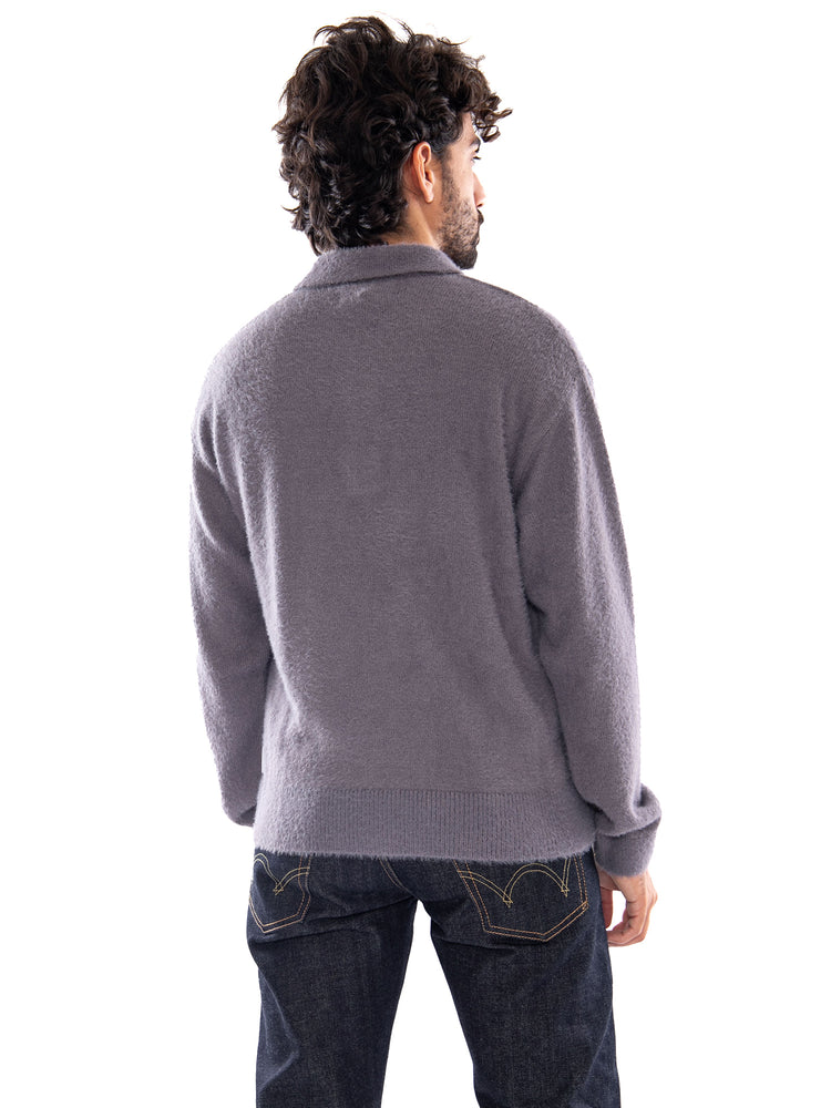 Edwin Dex Polo Sweater Excalibur - Maglione Uomo Grigio I037507 0TC.67 EDWIN 