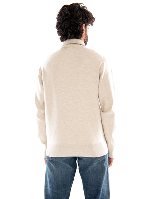 Elvine Agne_Ms Knit Oat - Maglione Uomo Color Avena 331705 OAT ELVINE 