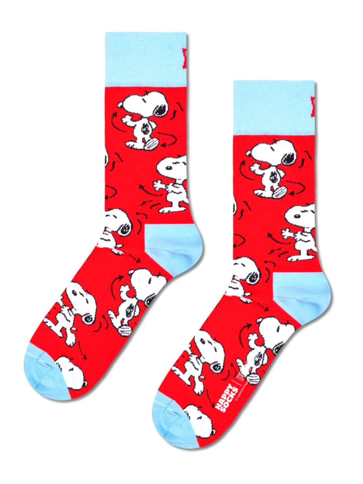 Happy Socks Peanuts Snoopy Dance Sock Red - Calzini Rossi P006665 RED HAPPY SOCKS 