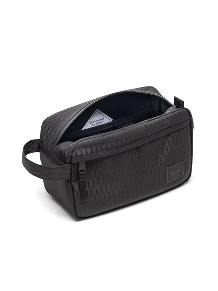 Herschel Chapter Travel Kit Black Diamond/Black - Beauty Case da Viaggio Nero 30064 07391 HERSCHEL 