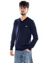 PULLOVER BLEU - Pull Encolure V Homme Bleu Homme LACOSTE