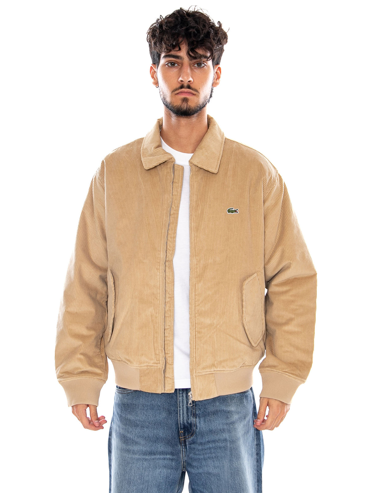 BLUSONE BEIGE - Giacca Uomo Beige BH2994 02S LACOSTE 
