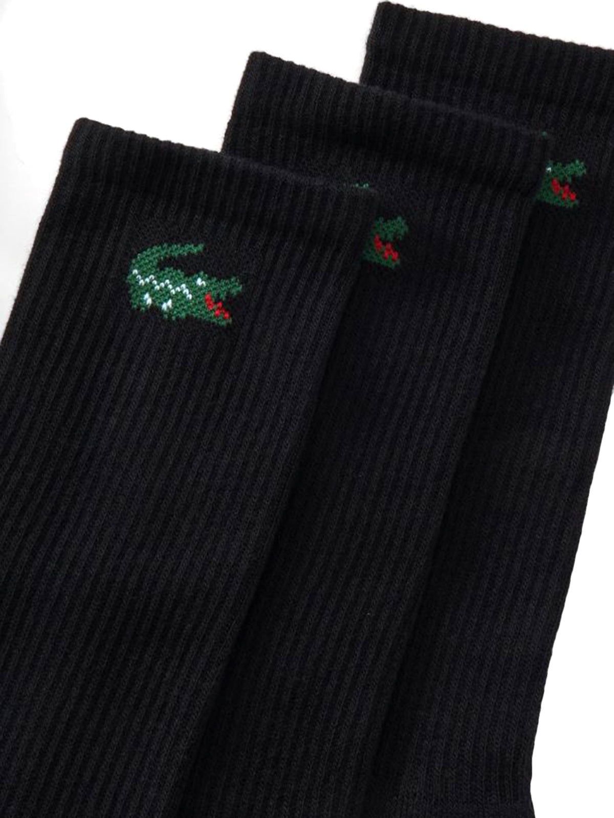 LACOSTE 6PK BLACK - Set da 6 Paia di Calzini Neri RA9254 031 LACOSTE 