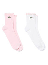 SOCKS 2PK WHITE - SET OF 2 PAIRS OF WHITE SOCKS ACCESSORIES LACOSTE