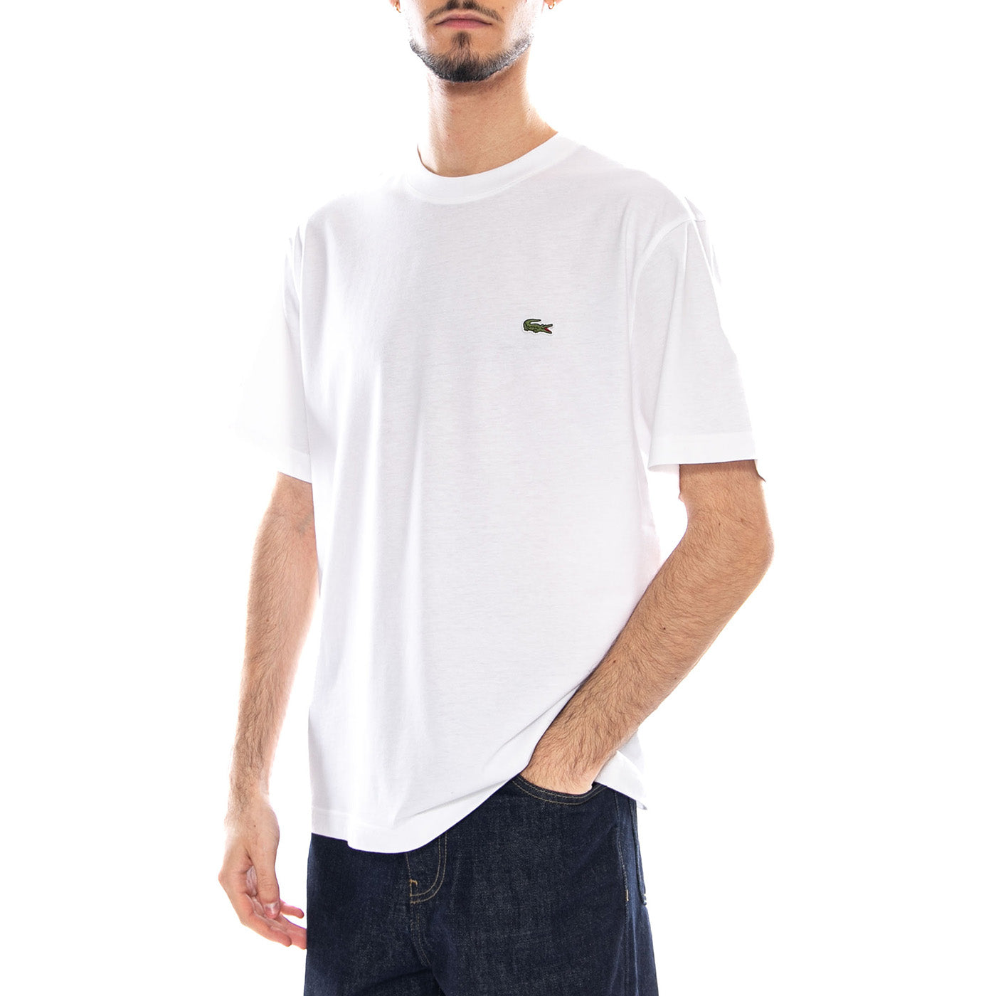T-Shirt - Maglietta Girocollo Lacoste Uomo Bianca TH7318 001 LACOSTE 