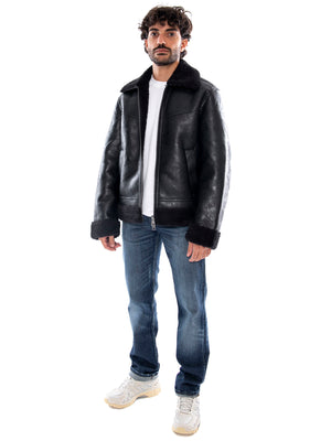 Lee Aviator Jacket Black - Giacca Aviator Uomo Nera 112386613 BLK LEE 