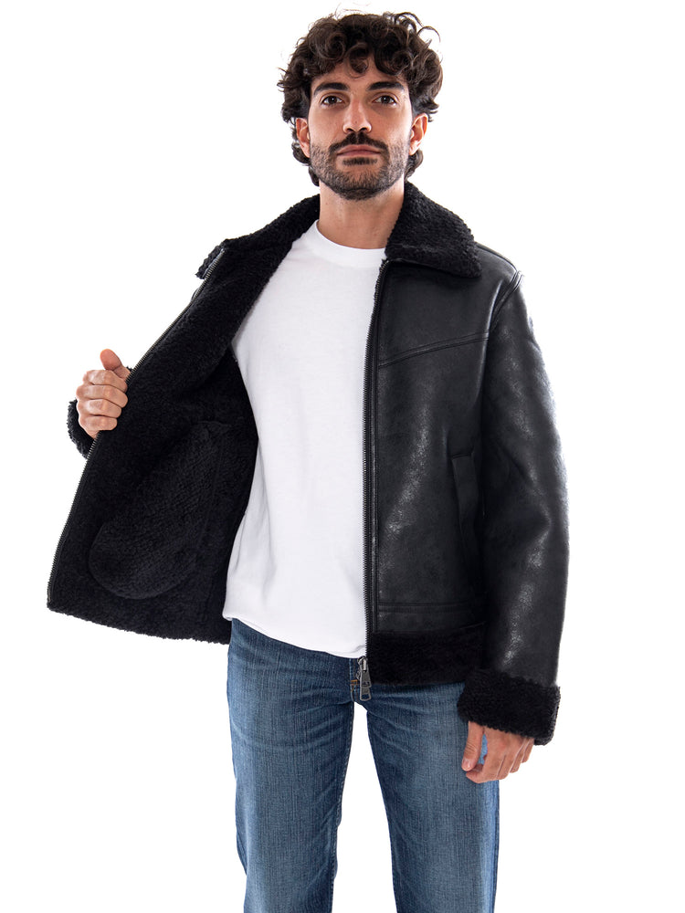 Lee Aviator Jacket Black - Giacca Aviator Uomo Nera 112386613 BLK LEE 