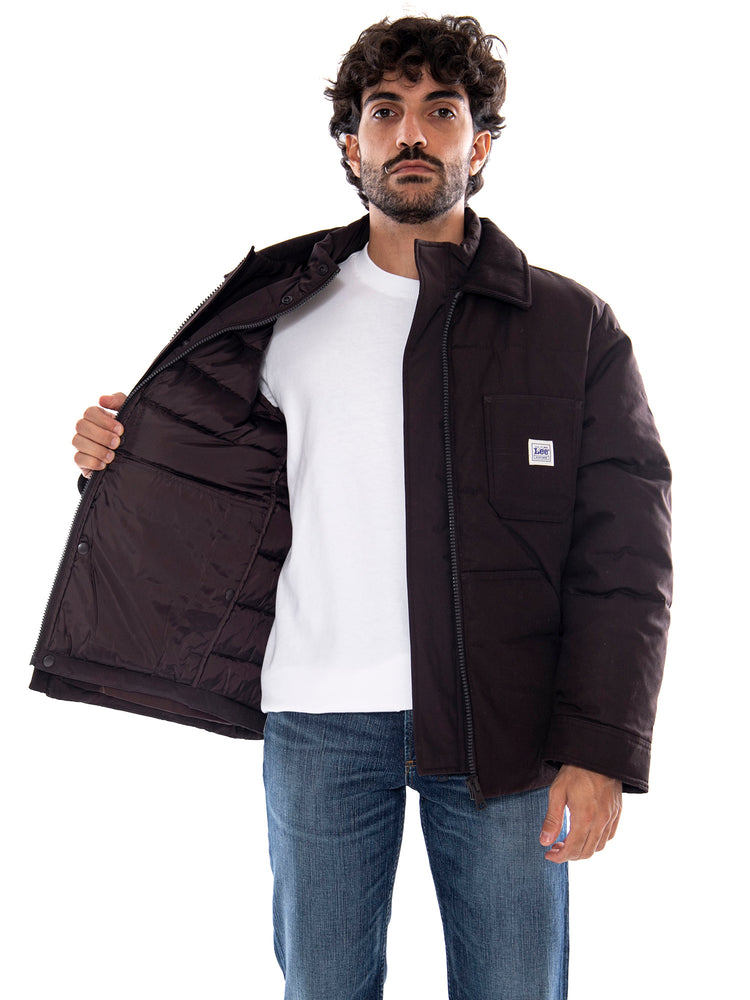 Lee Workwear Puffer Chocolate Torte - Giubbotto Imbottito Uomo Marrone 112386615 BLK LEE 