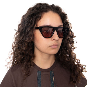 YC 29040 BLACK / WINE - Occhiali da Sole Neri 29040 165 LET'S SEE 