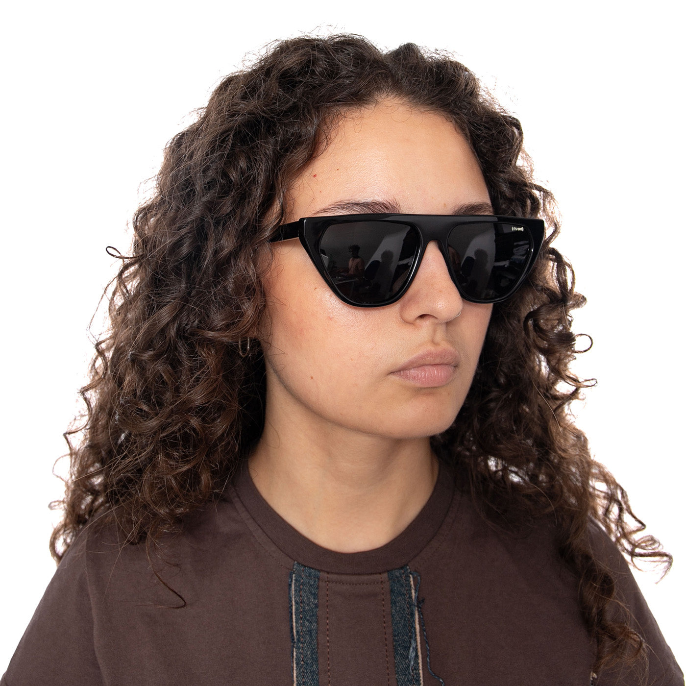 YC 29040 BLACK / BLACK - Occhiali da Sole Neri 29040 168 LET'S SEE 