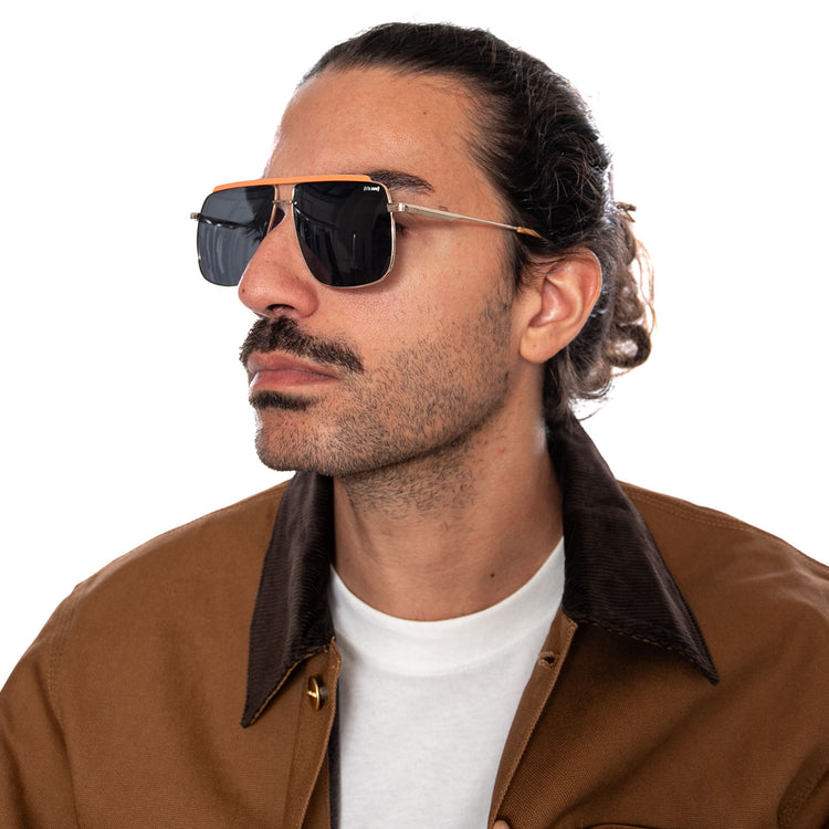 YC 39044 SILVER / ORANGE - Occhiali da Sole Argento 39044 152 LET'S SEE 
