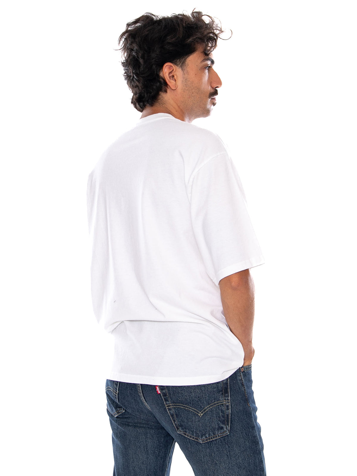 LEVI'S WW GR TEE MADE FOR WORKIN BRIGHT WHITE - Maglietta Girocollo Uomo Bianca 003XL 0006 LEVIS 