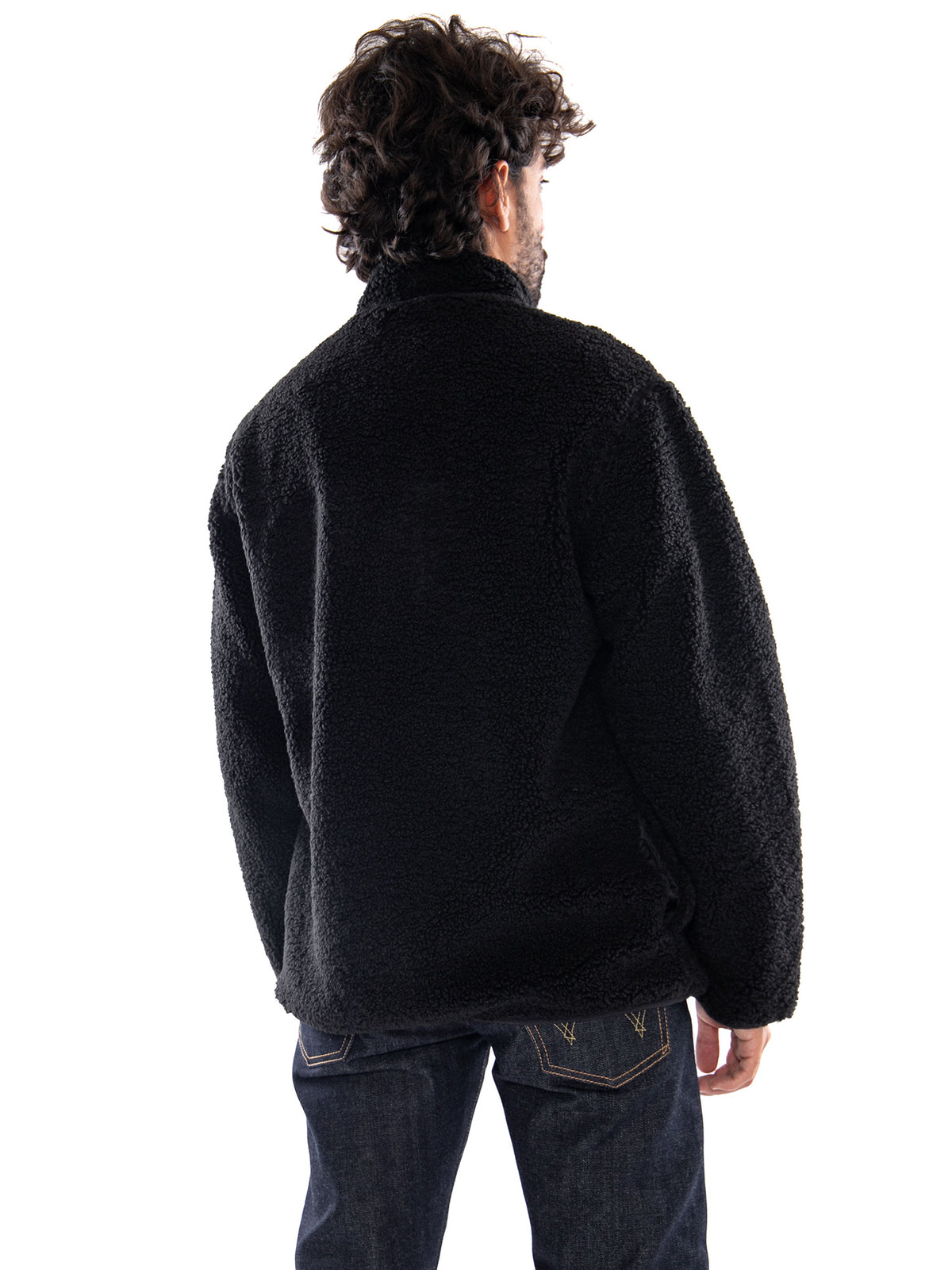 Levi's Campo Sherpa Jacket Oatmeal Black - Giacca Uomo Nera 007SH 0000 LEVIS 