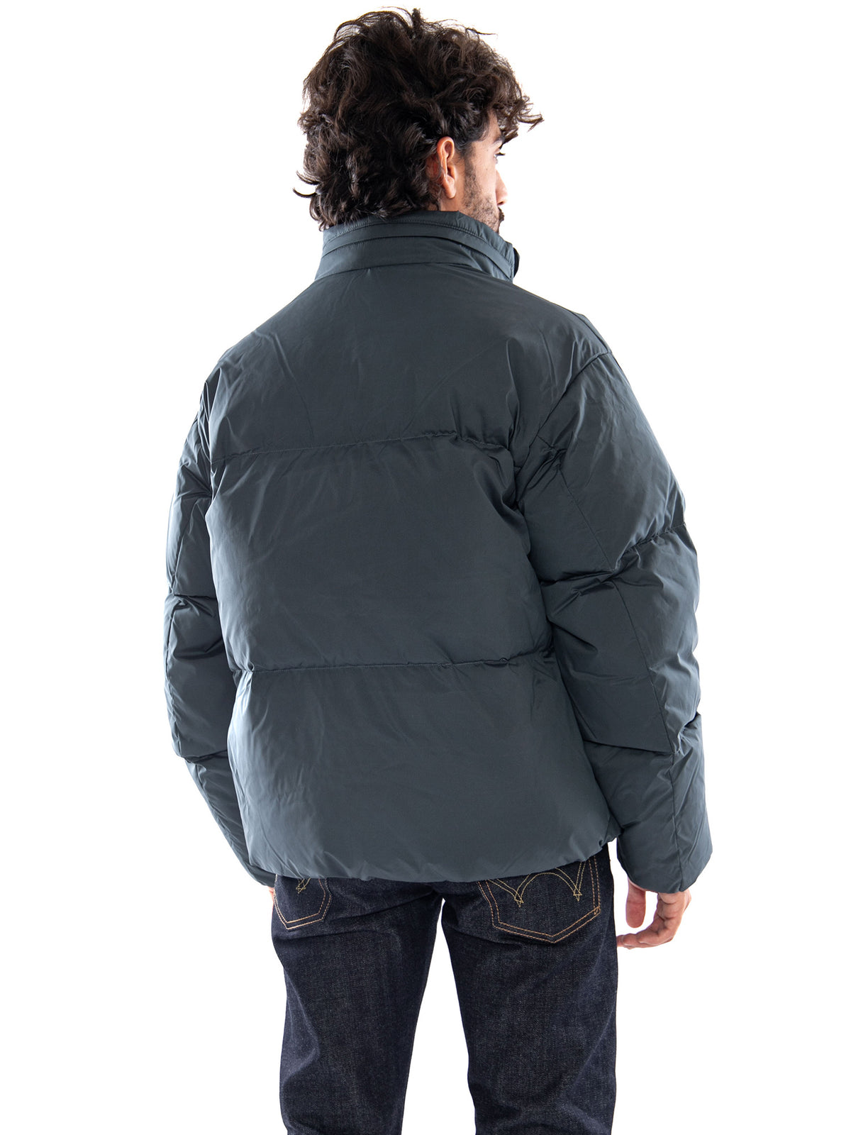 Levi's Aurue Short Puffer Dark Phantom Polyester Dark Slate - Giubbotto Uomo Blu 007SQ 0001 LEVIS 