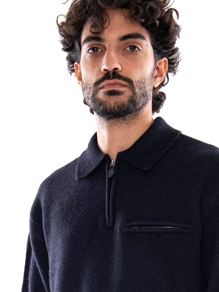 Levi's Boulder Quarter Zip Navy HTR Novelty STI - Maglia Uomo Blu Navy 007W2 0000 LEVIS 
