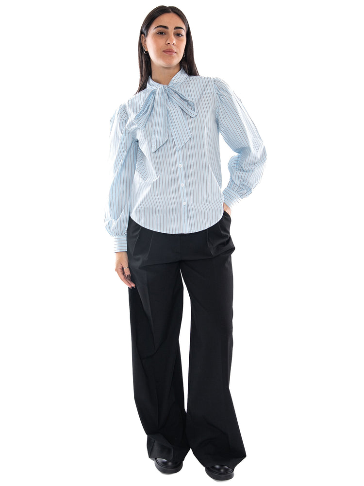 Levi's Judice Western Shirt Sherman Stripe Angel Light Indigo - Camicia Donna Azzurra a Righe 007XN 0002 LEVIS 
