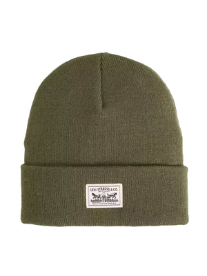 EMBARCADERO BEANIE OLIVE NIGHT - Berretto Uomo Verde Oliva 007Z1-0001 0001 LEVIS 