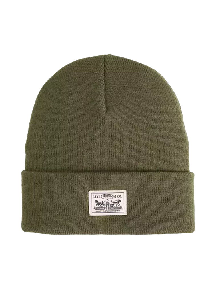 EMBARCADERO BEANIE OLIVE NIGHT - Berretto Uomo Verde Oliva 007Z1-0001 0001 LEVIS 