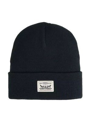 EMBARCADERO BEANIE ANTHRACITE NIGHT Black - Berretto Uomo Antracite / Nero<BR/><BR/> 007Z1-0002 0002 LEVIS 