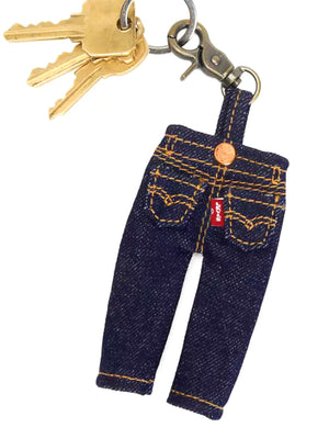 LEVI'S® MINI 501® CHARM OCEAN INDIGO WASH - Portachiavi Denim Jeans 0080C 0000 LEVIS 