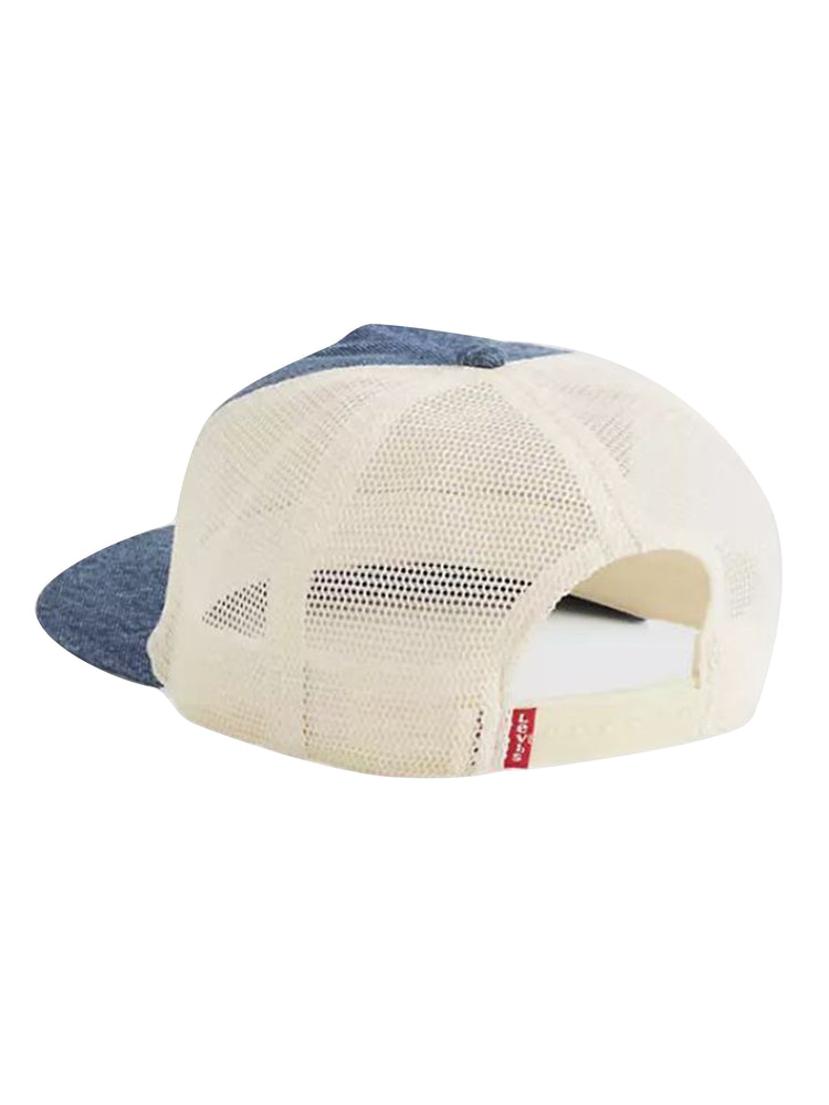 LEVI'S® SADDLEMAN TRUCKER OCEAN INDIGO WASH 5 OP GRAPHIC 1 - Medium Wash - Cappellino con Visiera Blu 0080X 0002 LEVIS 