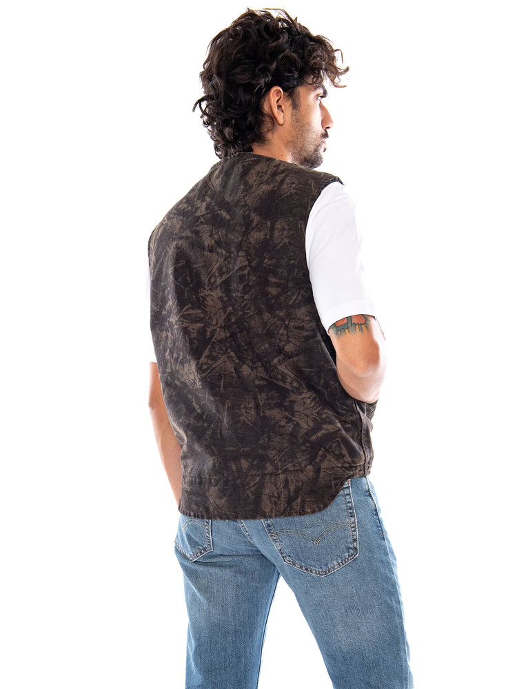 SARATOGA VEST RALEIGH CAMO DARK OLIVE PR - Gilet Uomo Multicolore 0083C 0001 LEVIS 